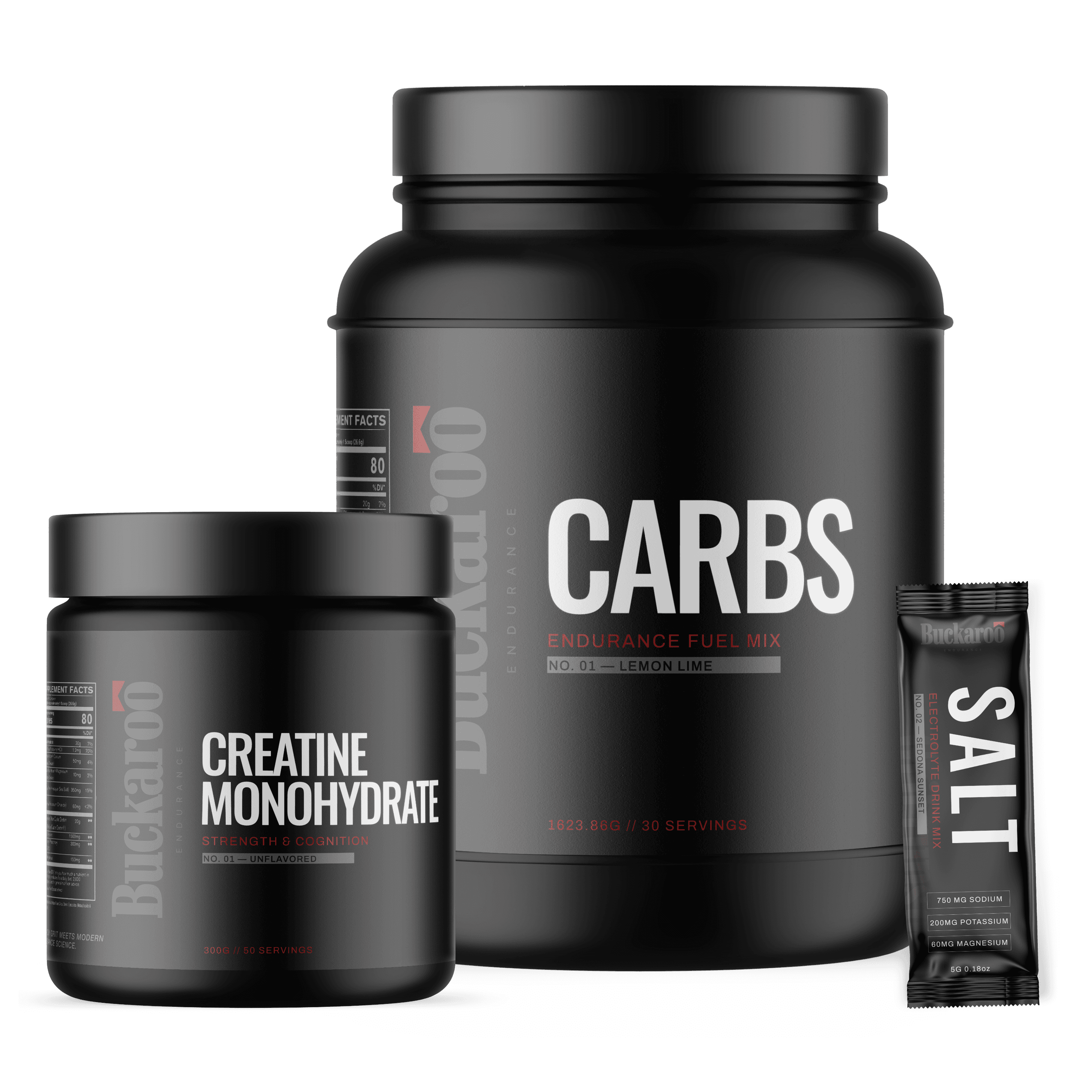 Buckaroo Endurance: The Big Three — CARBS, Creatine Monohydrate, and SALT.