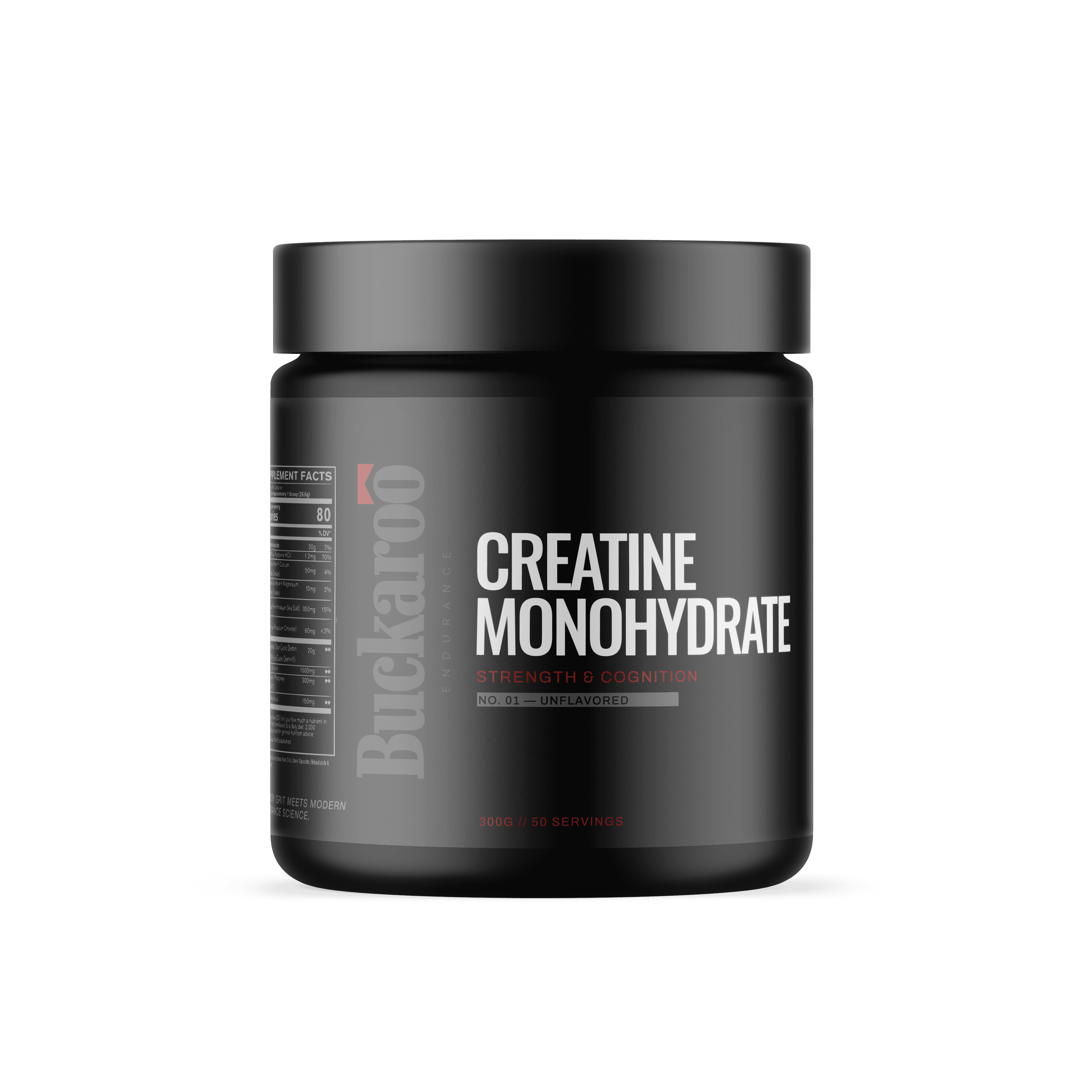 Buckaroo Endurance Creatine Monohydrate jar